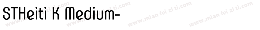 STHeiti K Medium字体转换